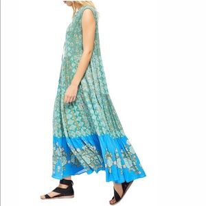 Free People lace up maxi dress